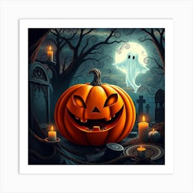 Halloween Pumpkin Art Print