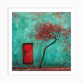 Red Door 10 Art Print