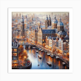 Amsterdam Cityscape 1 Art Print