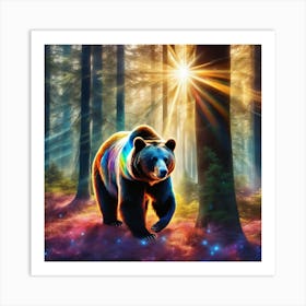 Bear In The Forest 7 Art Print