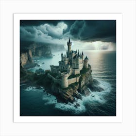 Castle On The Cliff 1 Art Print