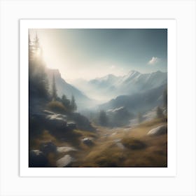 Mountain Landscape 24 Art Print