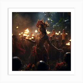 Dancer In The Forest Art Print