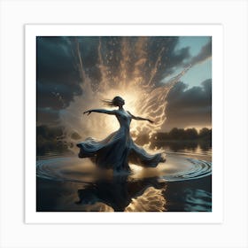 Angels In The Water Art Print