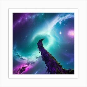 Space Tree Art Print