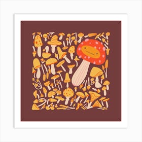 Mushrooms Art Print