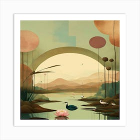 Lily Pond 4 Art Print