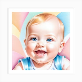 Baby Smile Art Print