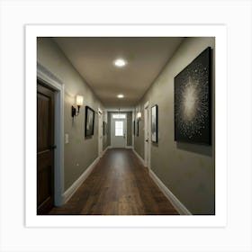 Hallway Stock Videos & Royalty-Free Footage 10 Art Print