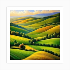 Landscape Painting 124 Art Print