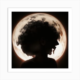 Moon MASK Art Print