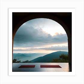 Meditating In The Mountains Art Print