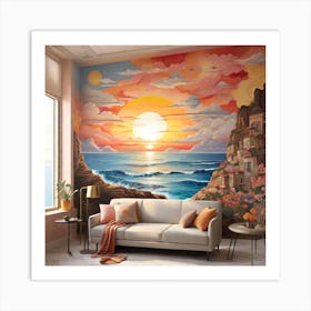 Sunset Wall Mural Art Print