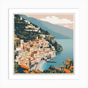 Amalfi Coast, Suisse Art Print Art Print