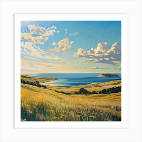 Nuvolafelice Daylight Seaside Landascape Island At The Horizon 83cf23b1 3b9e 469a 9cf1 38982295e75e Art Print