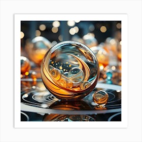 Glass Sphere Art Print