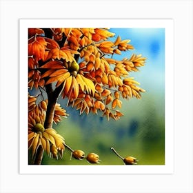 Blooming Autumn Art Print