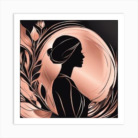 Rose Frame Art Print