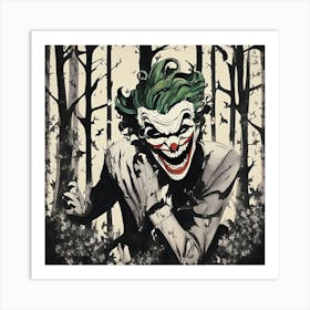 Joker In The Woods 2 Art Print