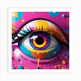 Eye Painting 1 Art Print