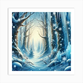 Winter Forest Art Print