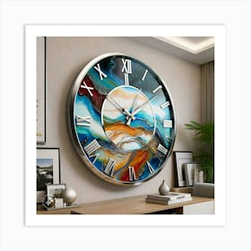 Abstract Wall Clock 1 Art Print