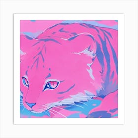 Pink Tiger Art Print