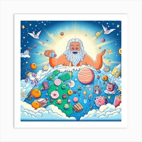 God Of The Universe 1 Art Print