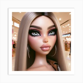 Doll With Long Hair 2 Art Print