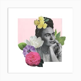 Frida Collage Art Print