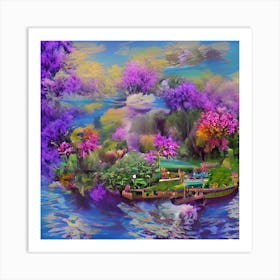 Purple Forest Art Print