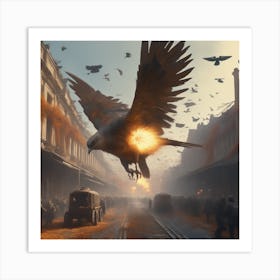 Eagle In Flight 5 Art Print