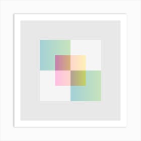 Squares Block 3 Art Print