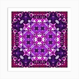 Abstract Pattern Purple Glow 1 Art Print