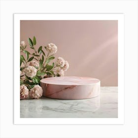 Pink Marble Cake 10 Art Print