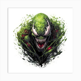 Green Venom Art Print