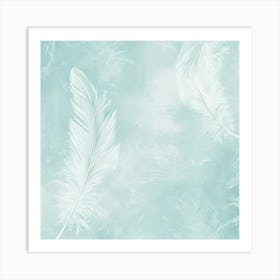 White Feathers Art Print