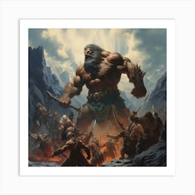 King Of The Gods 1 Art Print