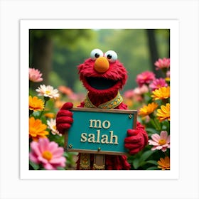 Elmo Sesame Street Art Print