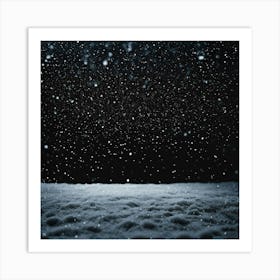 Snow Falling Art Print