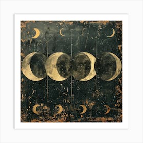 Phases Of The Moon 1 Art Print