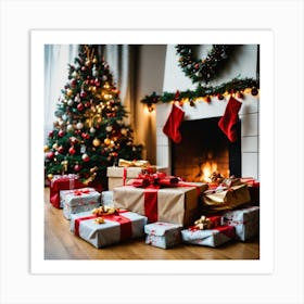 Christmas Presents Art Print