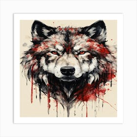 Wolf Head Art Print