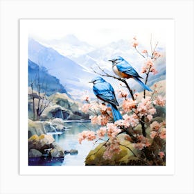 Enchanted Avian Mystical Birds Art Print