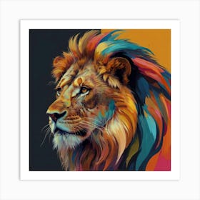 Lion Painting Art Print