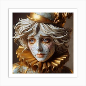 Cracked Pierot Vol 57 Art Print