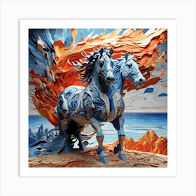 Paper Horse Art Print