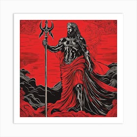 God Of The Sea Art Print