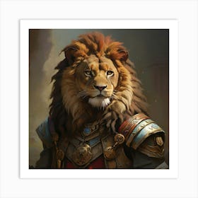  Lion Character Art Print 0 Art Print