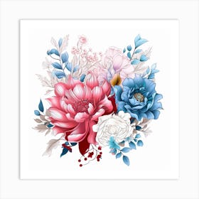 Floral Bouquet 17 Art Print